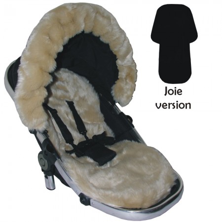 Seat Liner to fit Joie Pushchairs - Honey Faux Fur